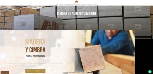 WEB EMPRESARIAL PARA LA INDUSTRIA CONTRUCCIÓN