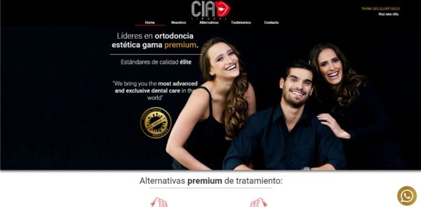 DISEÑO SITIO WEB ORTODONCIA PREMIUM