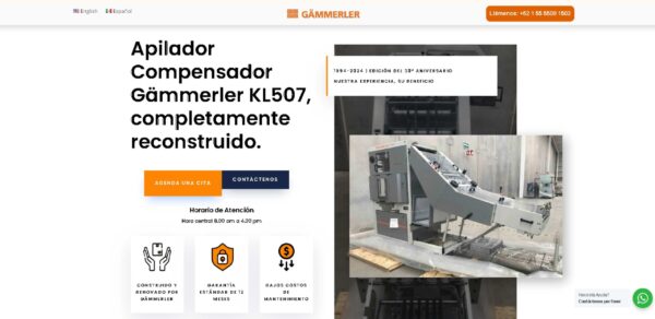 LANDING PAGE PARA VENTA DE EQUIPO