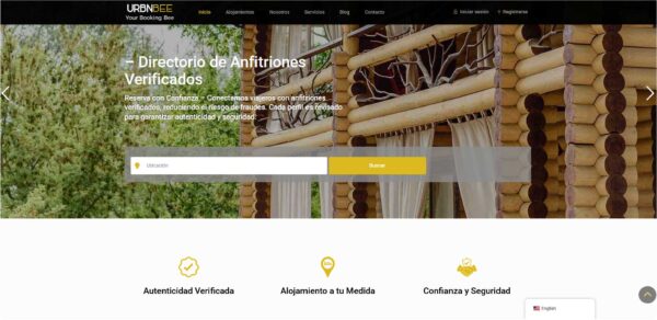 DISEÑO WEB PARA ALOJAMIENTO